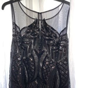 Black cocktail dress